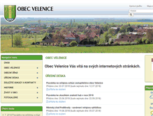 Tablet Screenshot of obec-velenice.cz